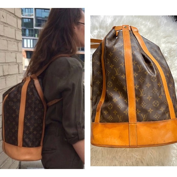 Louis Vuitton Handbags - Louis Vuitton Vintage GM Randonnee Monogram Shoulder Bag Backpack Randonee